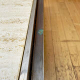 Belgochrome Coffee Table Travertine, copper and brass