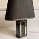 Lampe céramique noir et doré