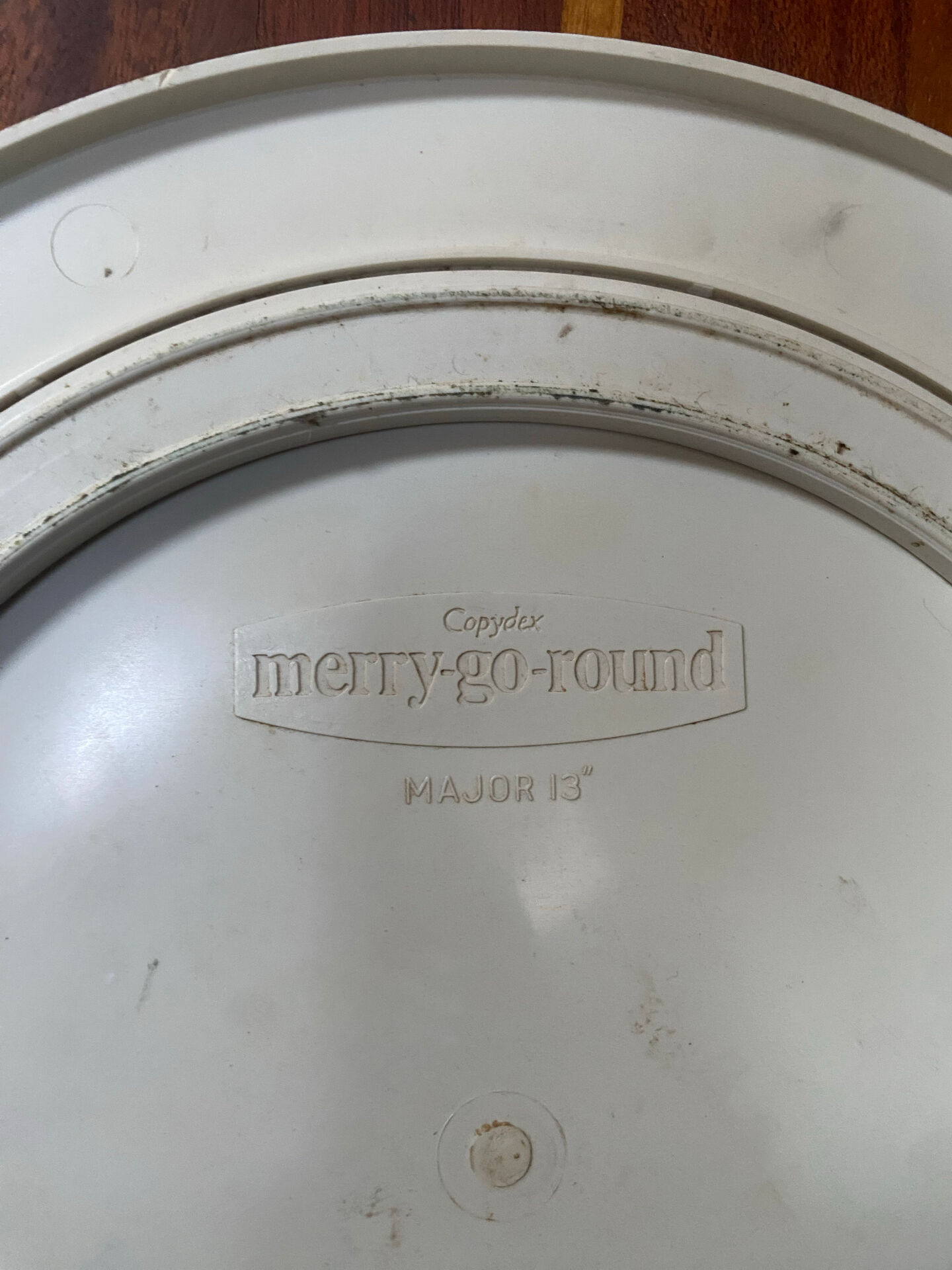 Vintage Lazy Susan rotating tray Copydex