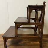 Library step ladder in oak