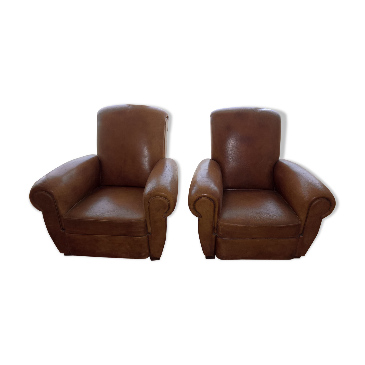 Pair of club chairs