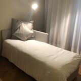 Lit méridienne marque Horm avec coffre et matelas