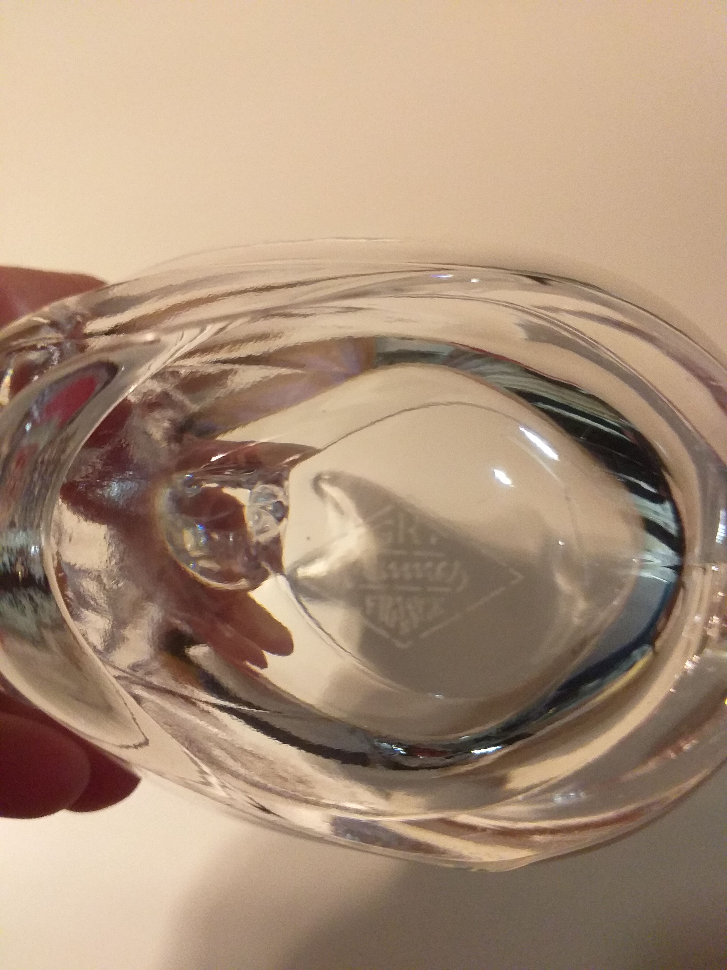 Art Vannes France crystal ashtray