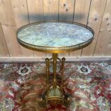 Empire tripod pedestal table in bronze