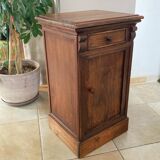 19th century solid wood bedside table