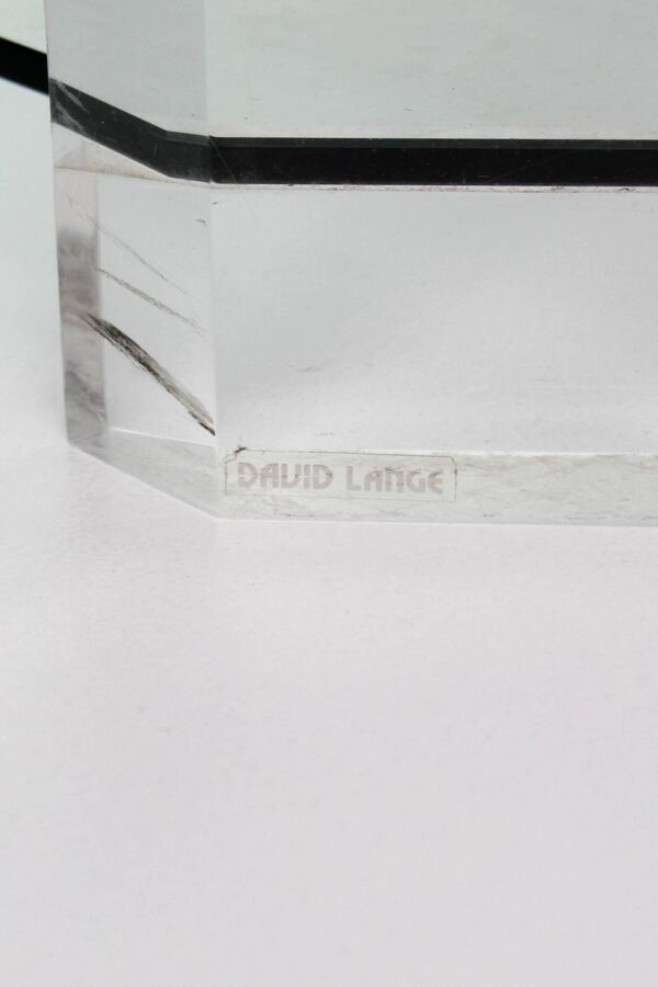 Table basse attribuée David Lange, 1970s