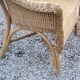 Pair of armchairs and bench in rattan and bamboo from the 60s/70s