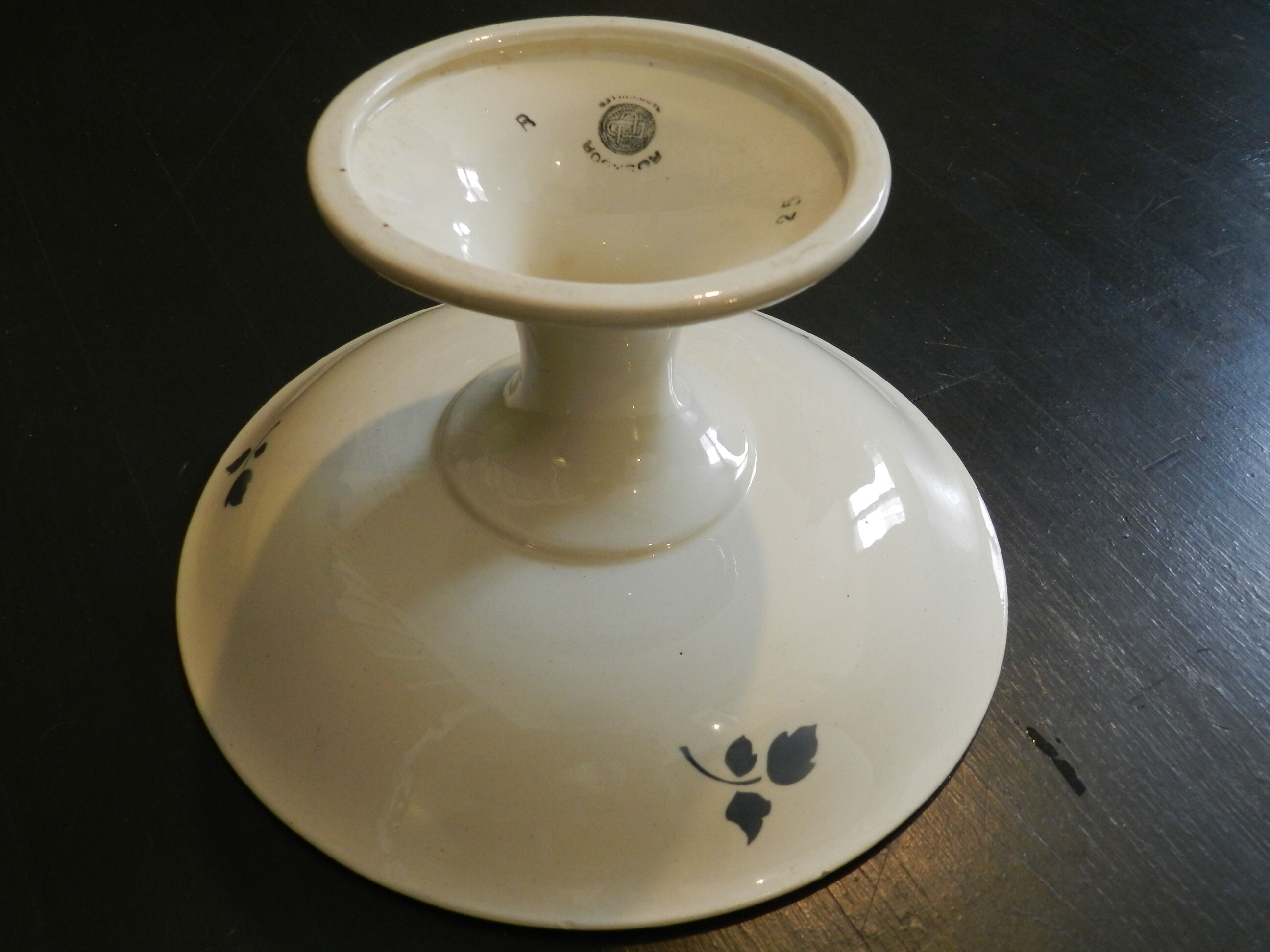 Old compotier Badonviller model Rosador