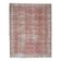 1960s Vintage Persian Handmade Wool Cotton Light Red Area Rug 280x360