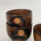 Set of 4 ceramic cups, Japanese pottery, circa 1960/70