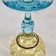 6 anciens verres à vin eau bicolores George Sand