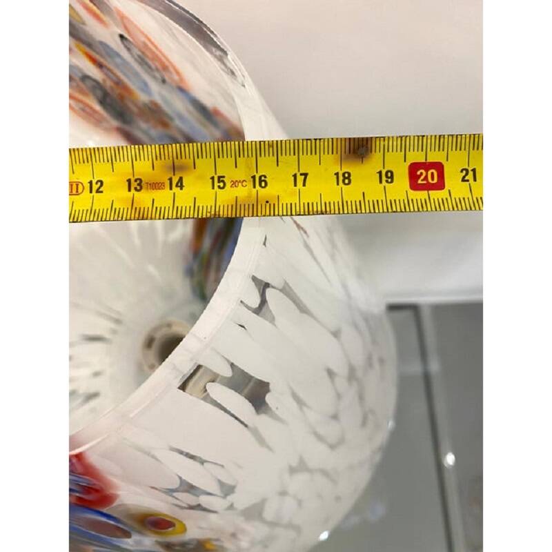 Contemporary Murano Glass Style Venetian Multicolored Millefiori Murrine Table Lamp