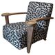 Art Deco Limed Oak Club Chair from De Coene, Belgium, 1930s