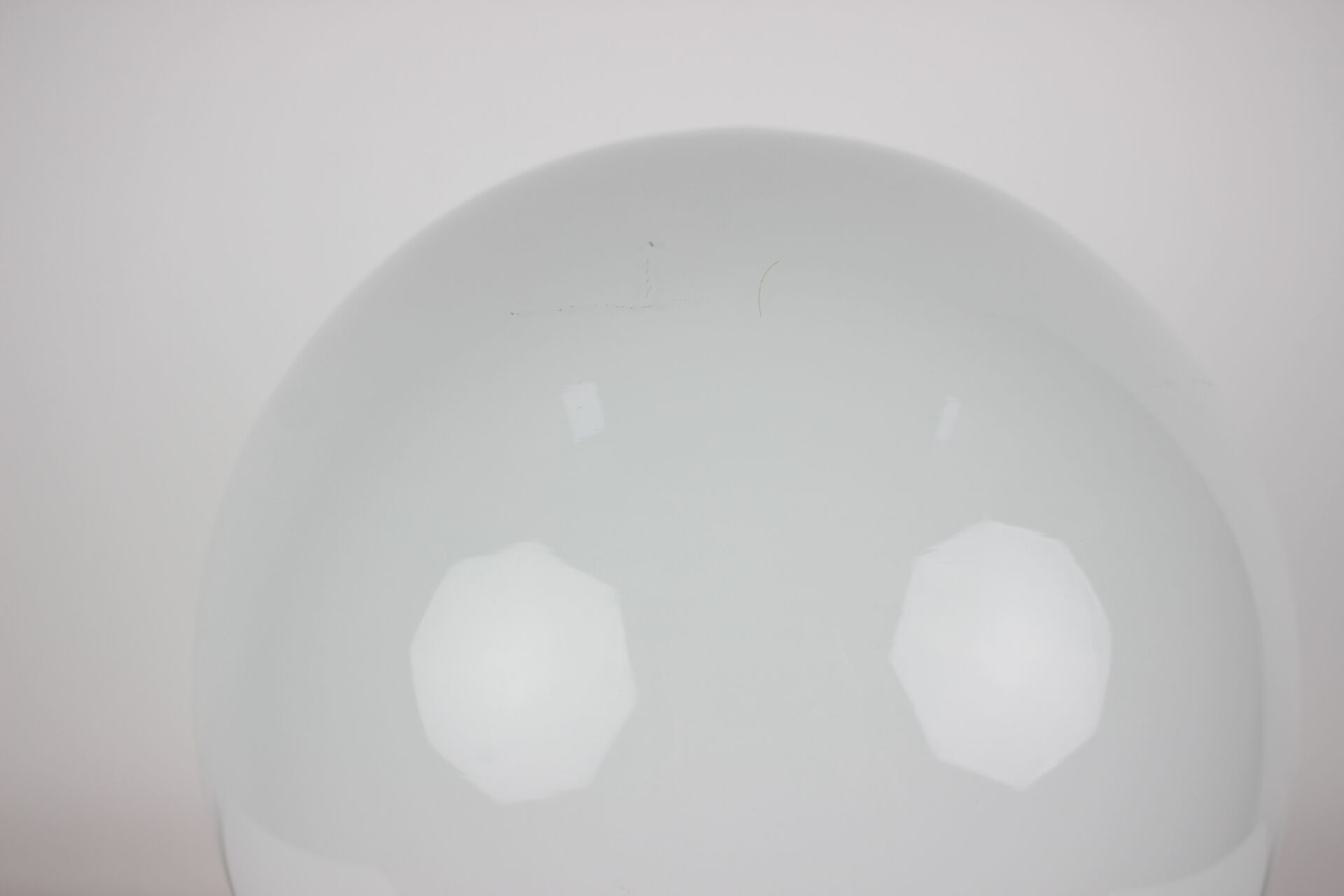 Mid-century all glass table lamp/ Osvětlovací sklo Valašské Meziříčí, 1970's.