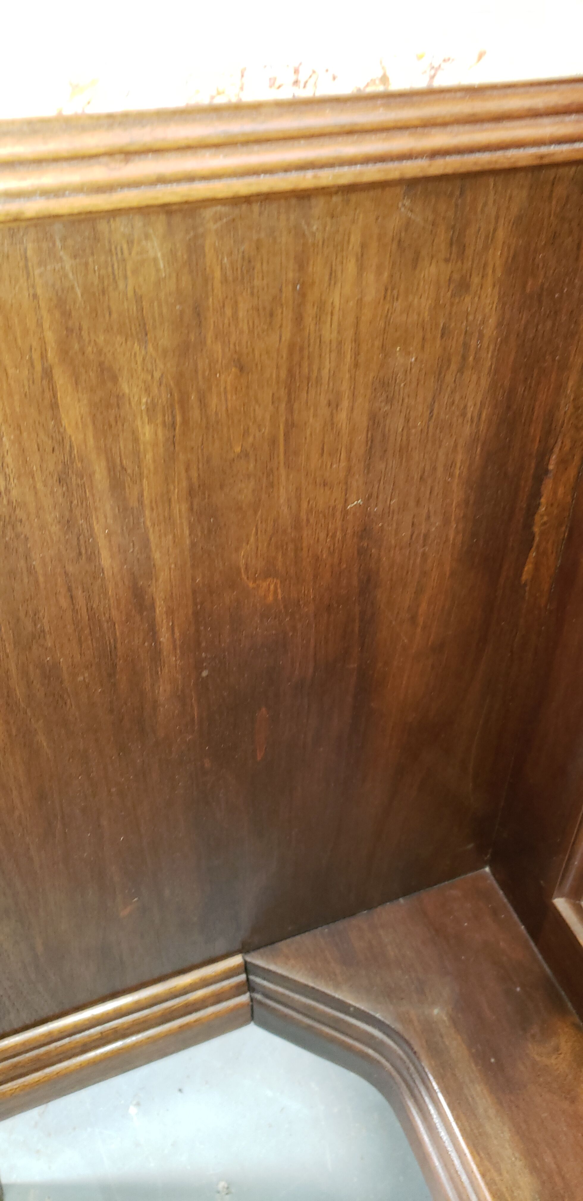 Psychedelic hairdresser art deco solid wood