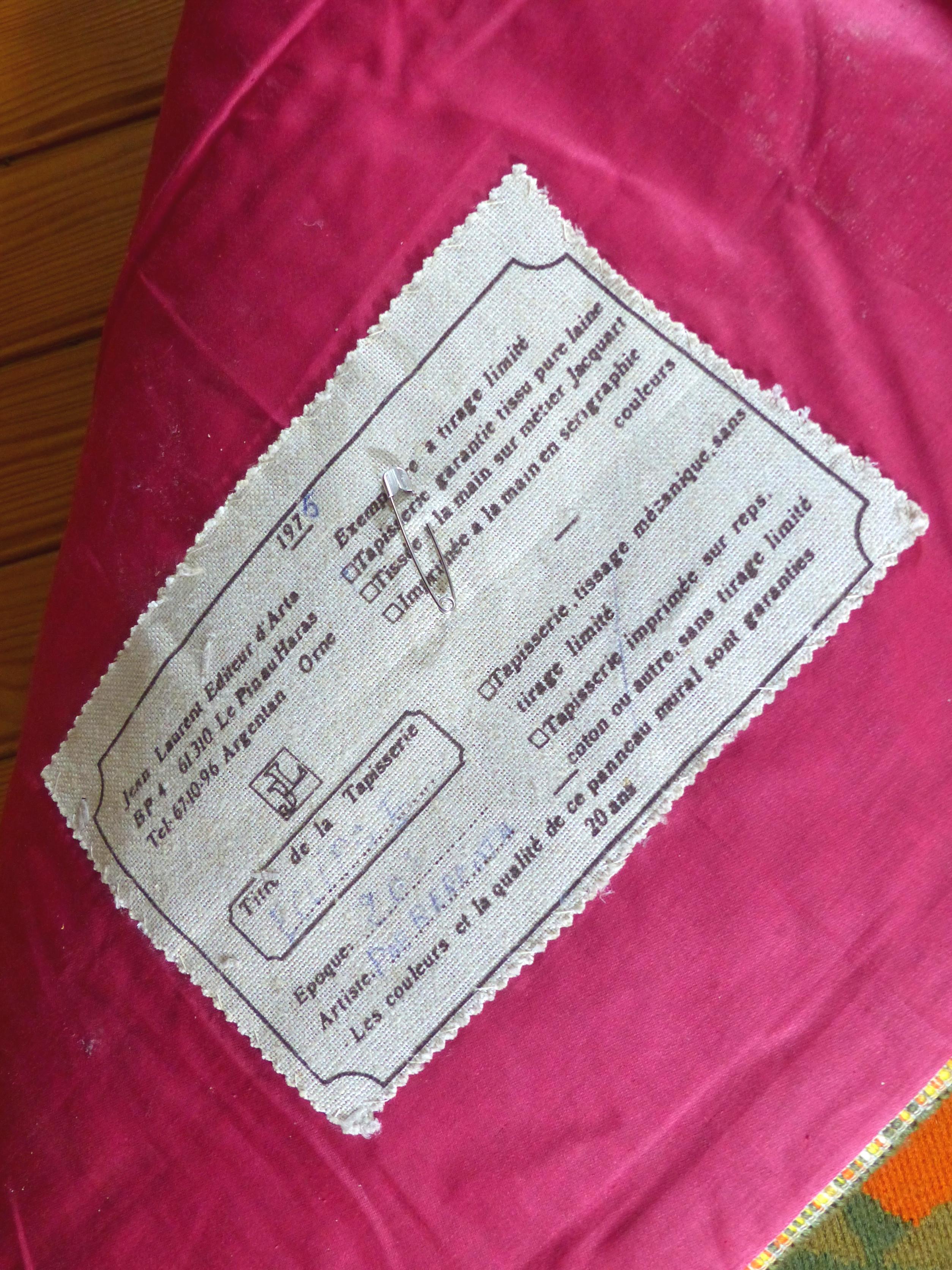 Berroeta Eclipse Tapestry 1975