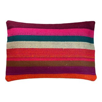 Housse de coussin vintage turque faite à la main, 30 x 50 cm