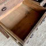 Cabinetmaker's workshop furniture with 12 drawers circa 30's/40's