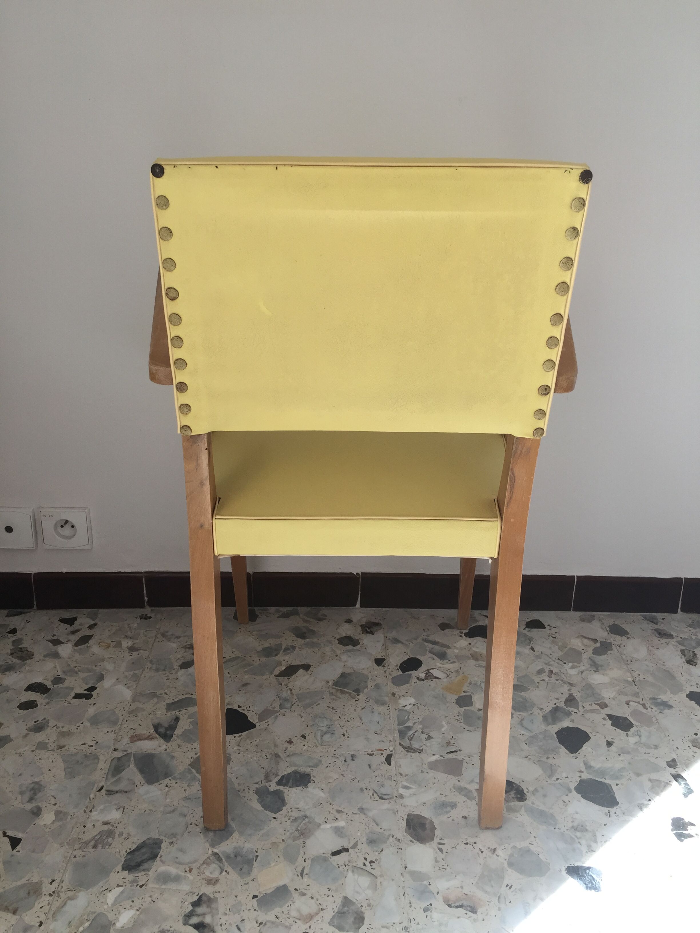 Chair with armrests 50s