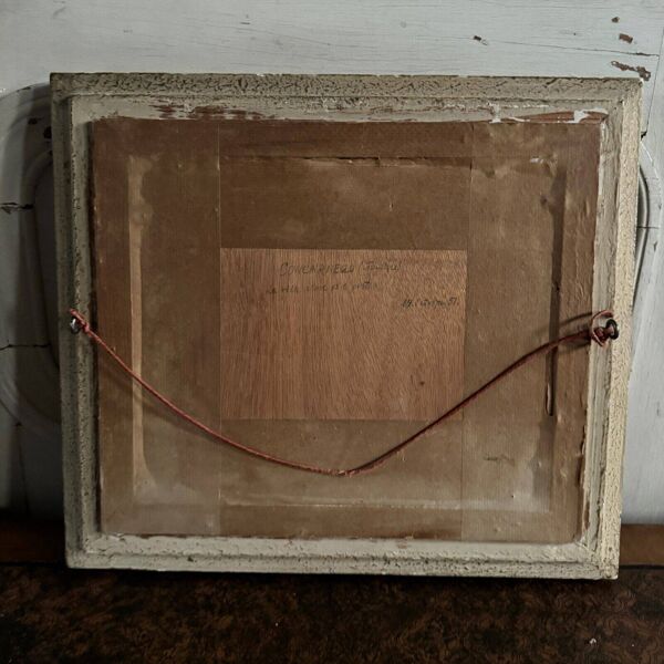 Huile sur panneau milieu XXe paysage breton Concarneau