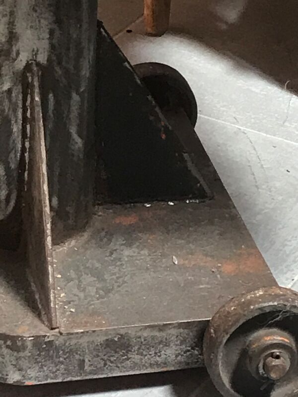 Console industrielle chene et acier