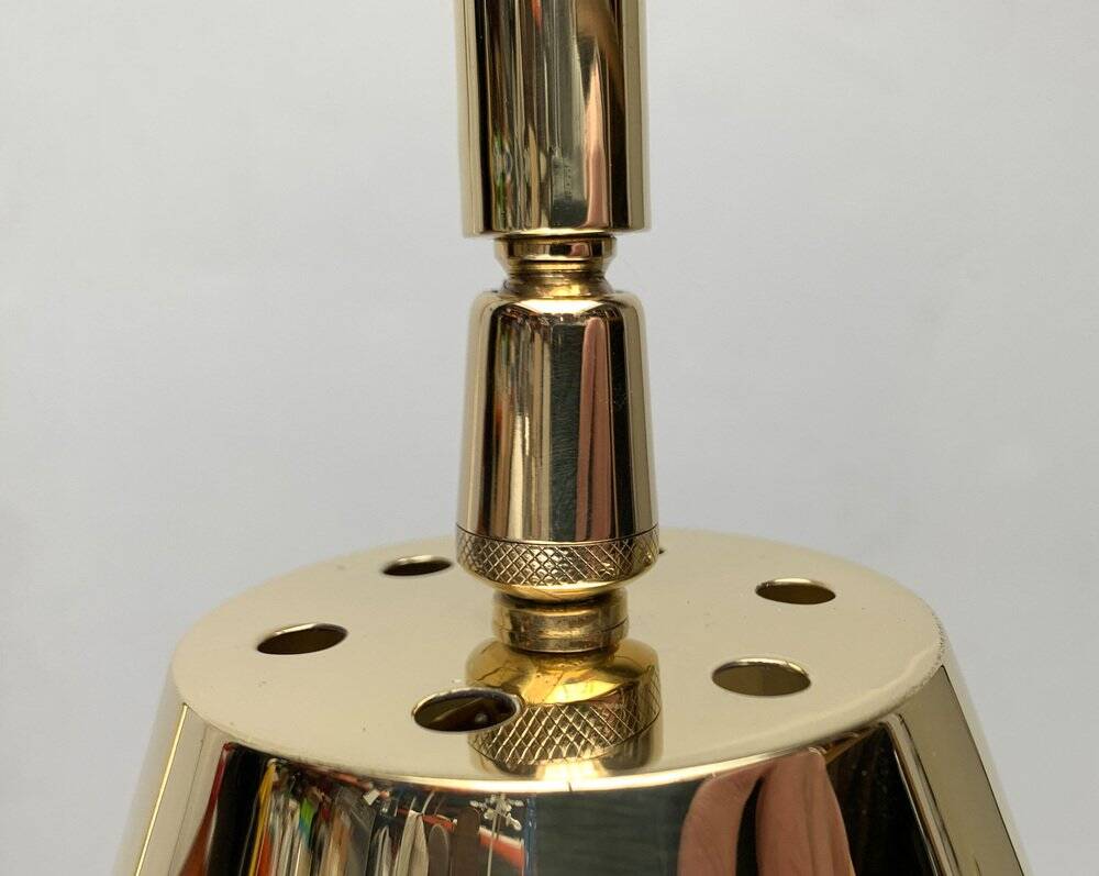 Mid-century brass floor lamp by Jacques Adnet for Valenti, Spain, 1960s.