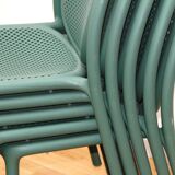 Set of 10 Pedrali garden chairs