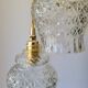 Duo of molded glass pendant lights