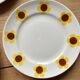 6 sunflower dessert plates Moulins des loups