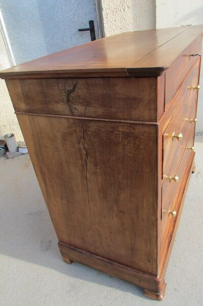 Chest of drawers L.Philippe in solid walnut