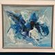 Original Mid Century Swedish Oil On Canvas – “Strummer” By Bo Westberg – Vintage & Framed 70 × 60 Cm