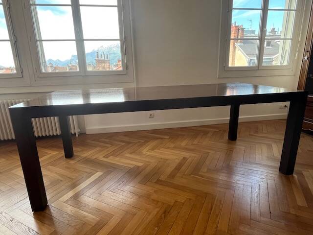 Contemporary solid oak table Cinna