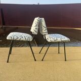 Paire de chaises vintage restaurées