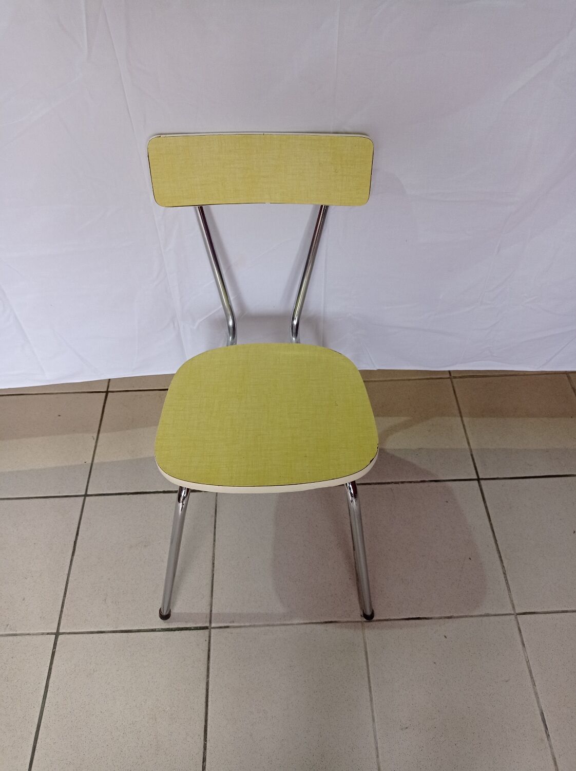 Yellow formica chair