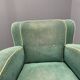 Fauteuil Art déco danois en mohair vert, années 1930-1940