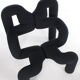 Vintage black Terje Ekstrøm Ekstrem armchair Stokke Varier