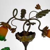Lampadaire japonisant au Héron de style Art Nouveau,