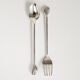 Silver-plated shell cutlery set