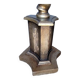 Lampadaire bois sculpté argenté epoque 1940