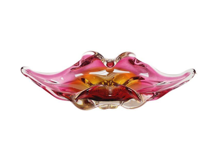 Decorative bowl by J. Hospodka for Chribska Glassworks, Czechoslovakia, 1960s