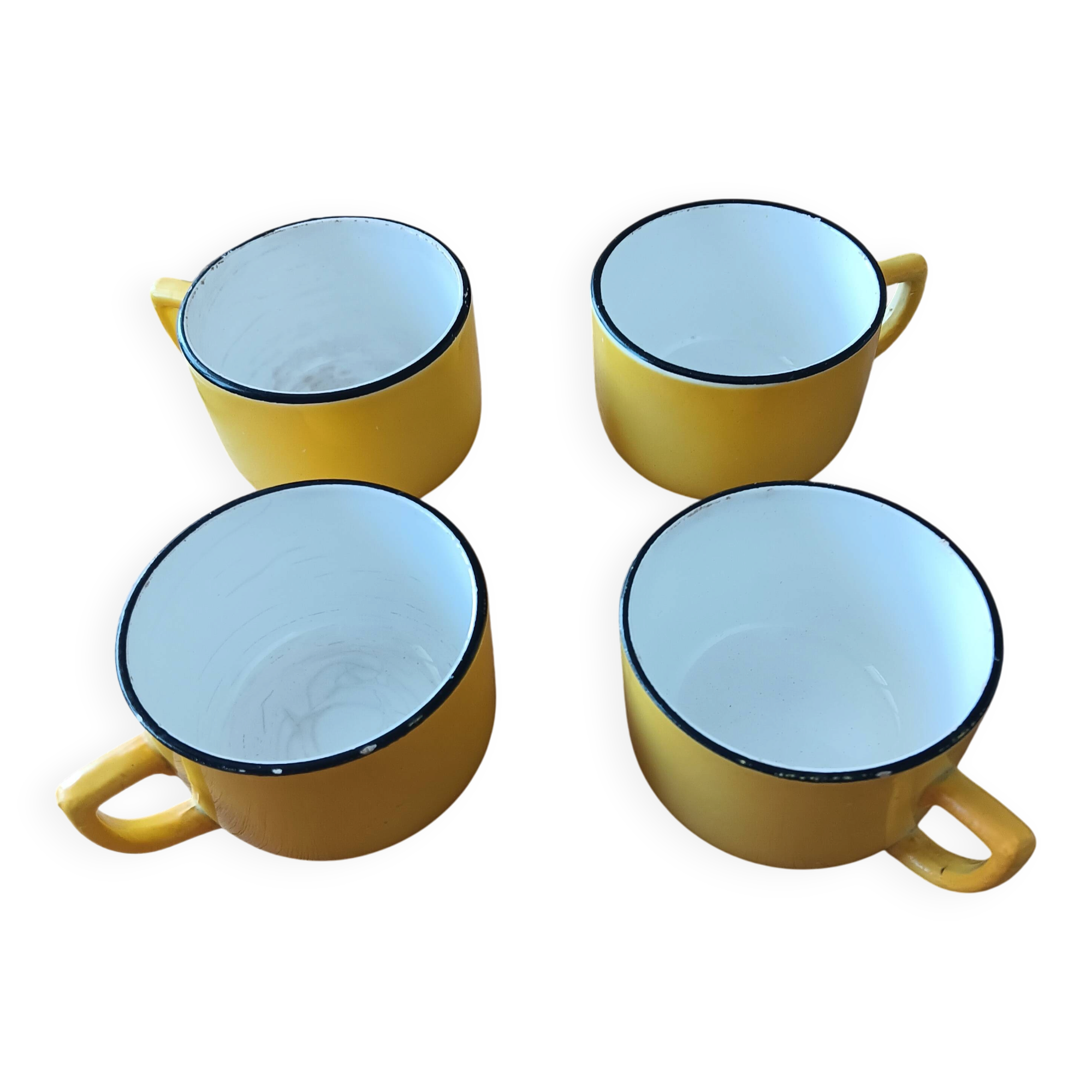 Antique coffee cups Digoin & Sarreguemines