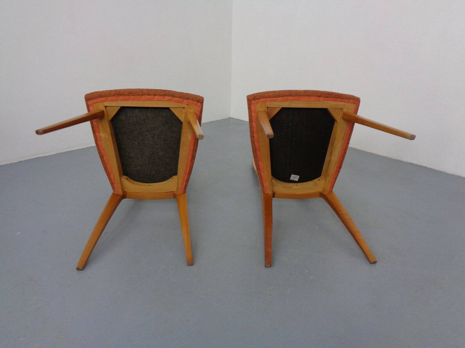 Cherry wood chairs by Ernst-Martin Dettinger, Germany, 1960s, set of 2.