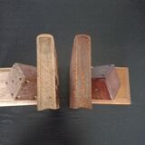 Wooden bookends
