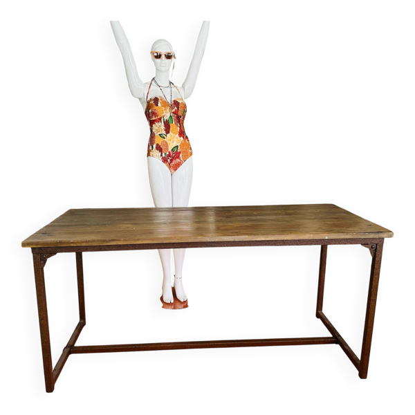 Table industrielle vintage