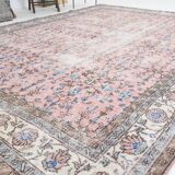 8x11 Blush Pink Oversize Persian Rug, 247x349Cm