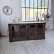 Enfilade vitrine chêne massif 1920