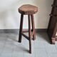 1970s vintage brutalist bar and stools