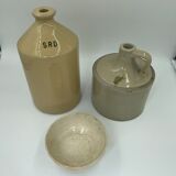Set of 3 beige ceramics