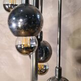 lampadaire chromée space age, 1960/70.   h 180x30
