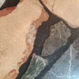 70s vintage chrome and resin coffee table